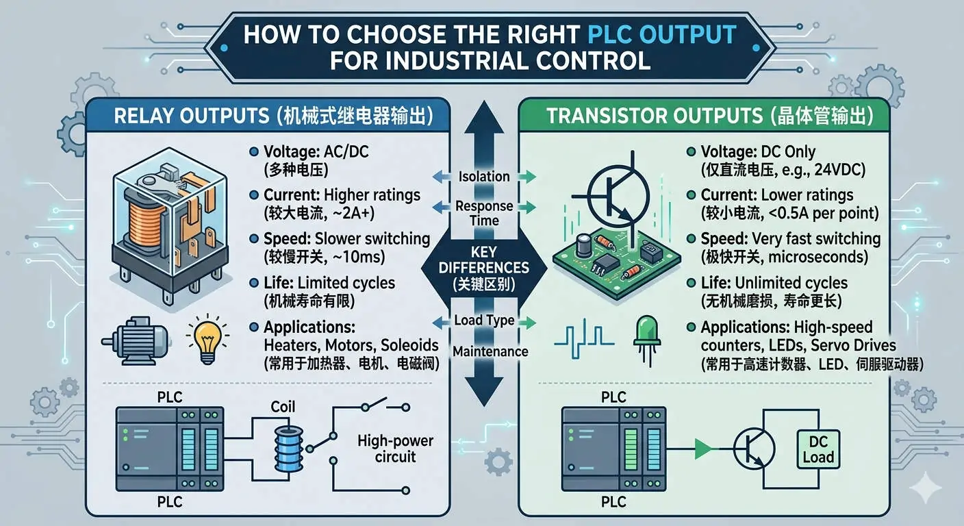 How to Choose the Right PLC Output for Industrial Control