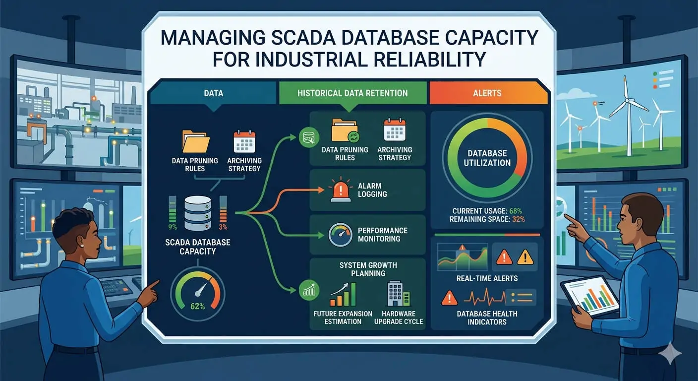 Managing SCADA Database Capacity for Industrial Reliability