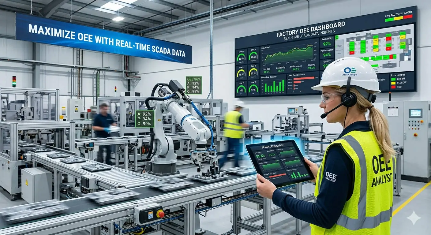 Maximize Factory OEE Using Real-Time SCADA Data Insights