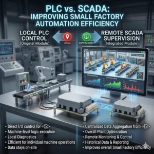 PLC vs. SCADA: Improving Small Factory Automation Efficiency