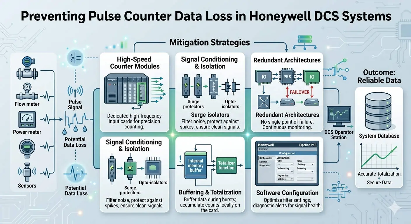 Preventing Pulse Counter Data Loss in Honeywell DCS Systems