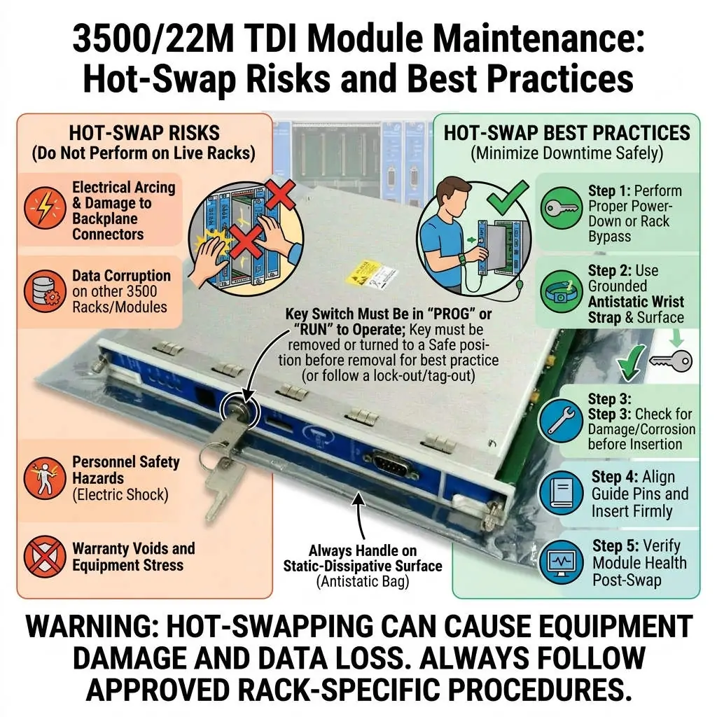 3500-22M TDI Module Maintenance Hot-Swap Risks and Best Practices