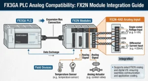 FX3GA PLC Analog Compatibility FX2N Module Integration Guide