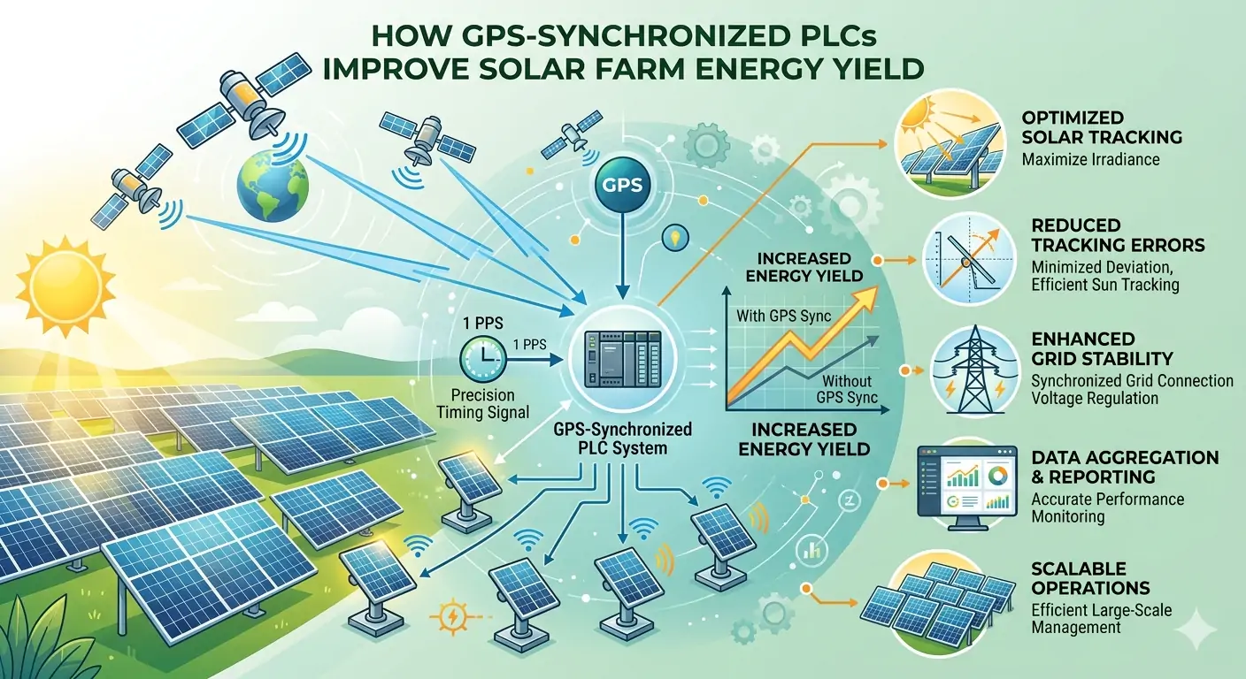 How GPS-Synchronized PLCs Improve Solar Farm Energy Yield