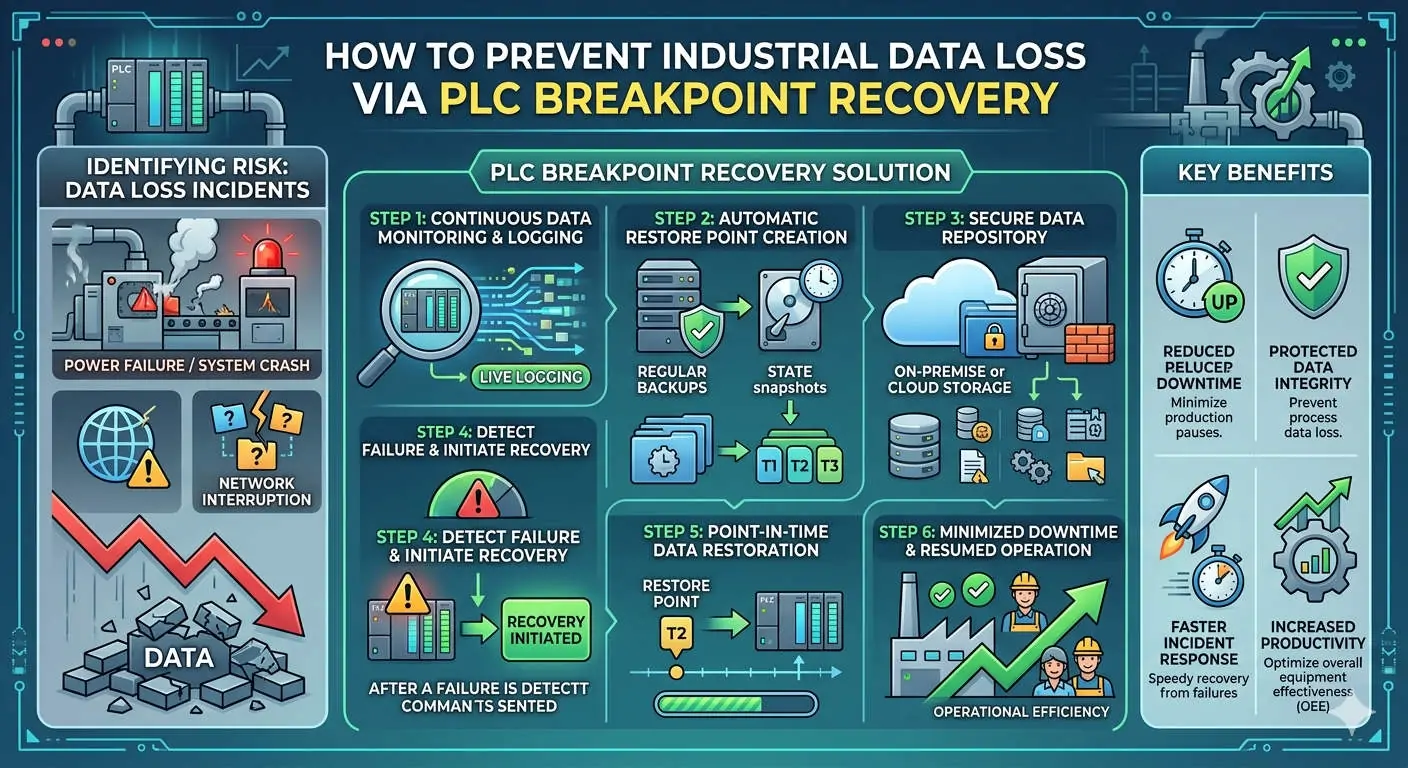 How to Prevent Industrial Data Loss via PLC Breakpoint Recovery