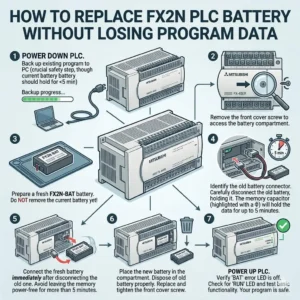 How to Replace FX2N PLC Battery Without Losing Program Data