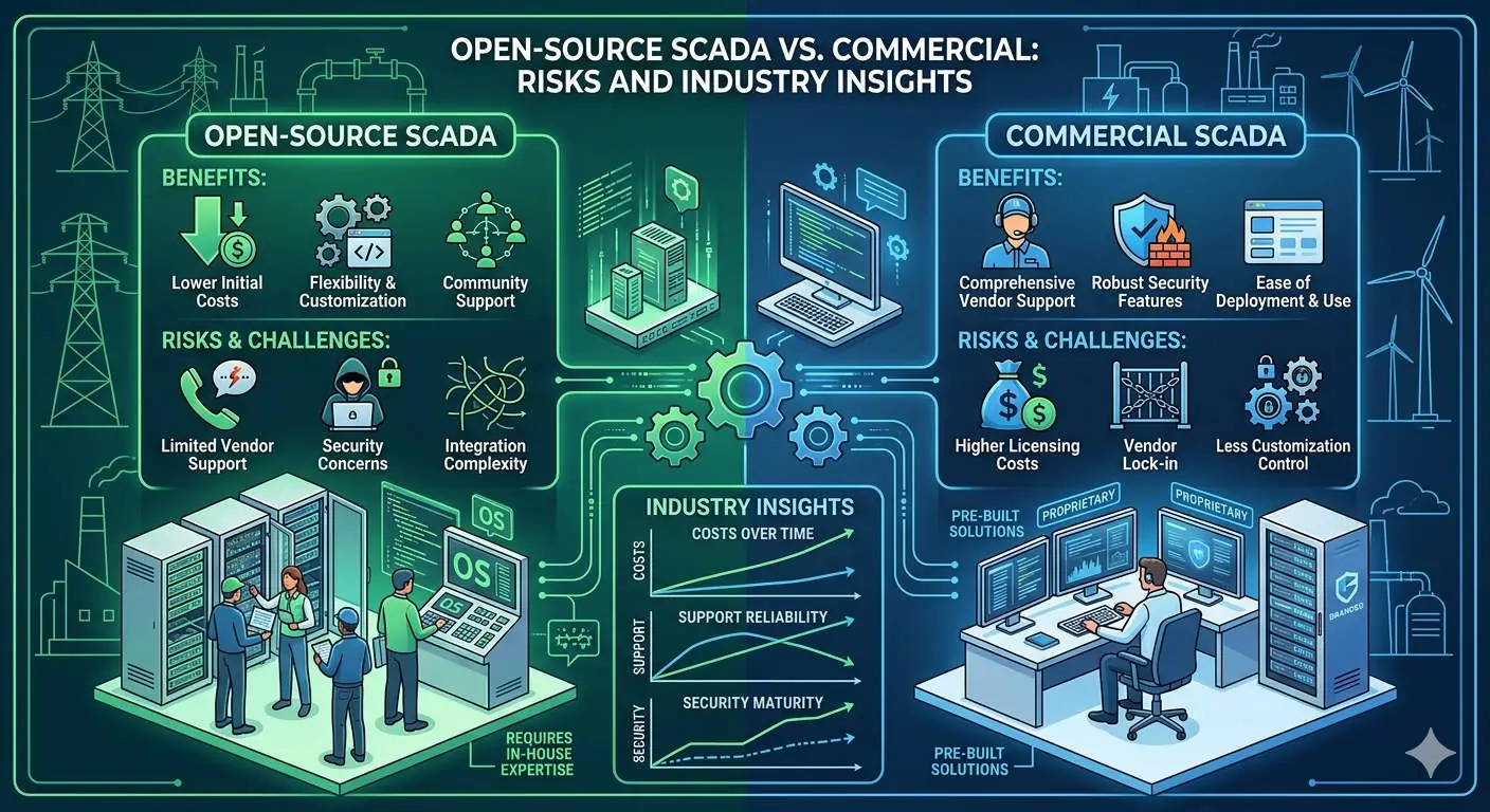 Open-Source SCADA vs. Commercial Risks and Industry Insights