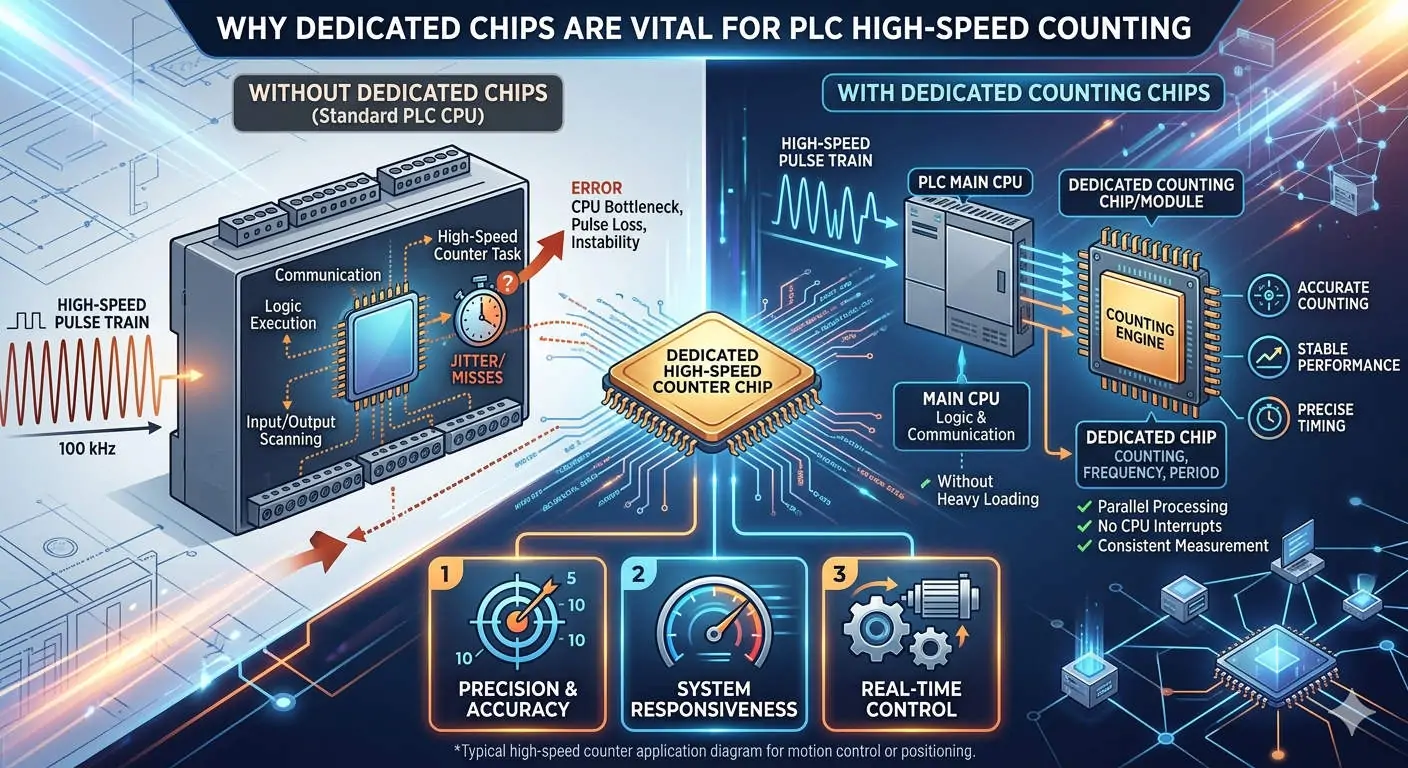 Why Dedicated Chips are Vital for PLC High-Speed Counting