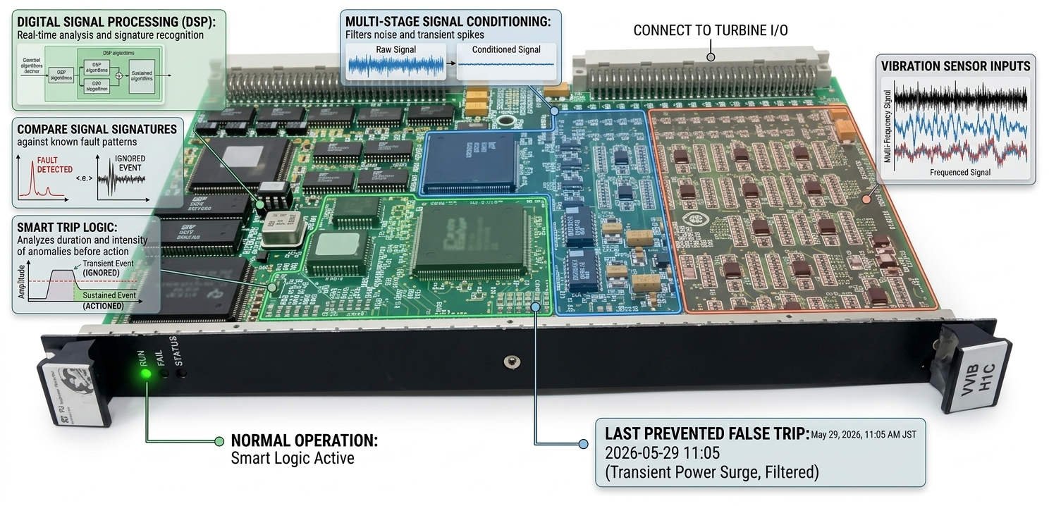 How the IS200VVIBH1CAB Vibration Board Prevents False Trips