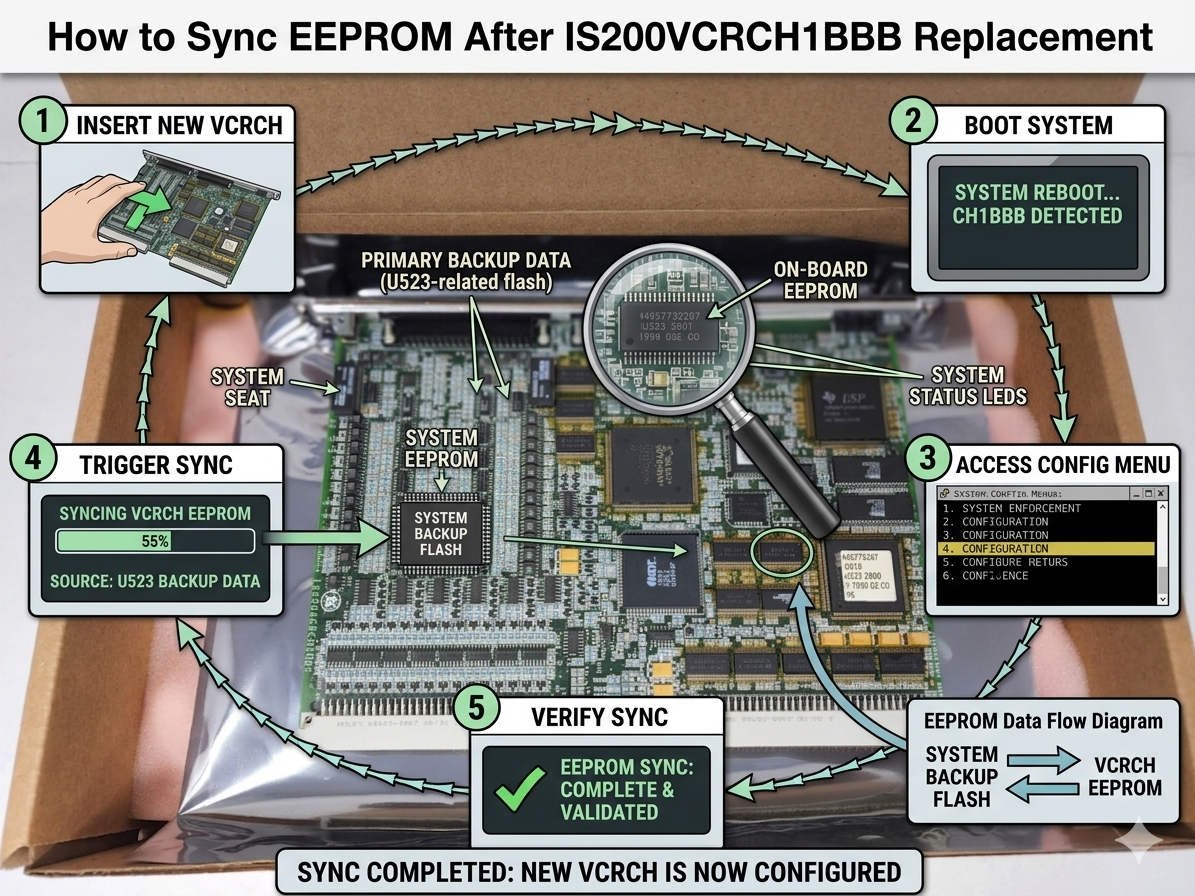 How to Sync EEPROM After IS200VCRCH1BBB Replacement