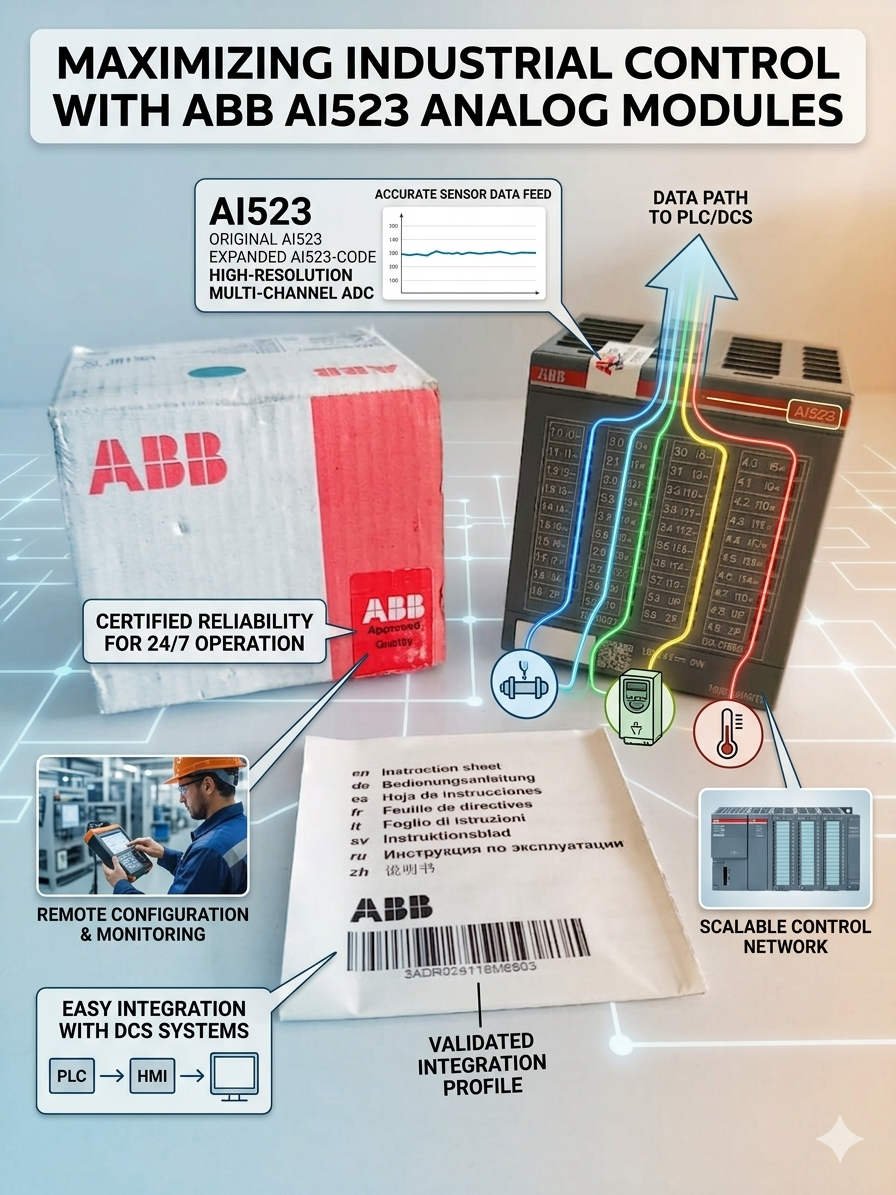 Maximizing Industrial Control with ABB AI523 Analog Modules