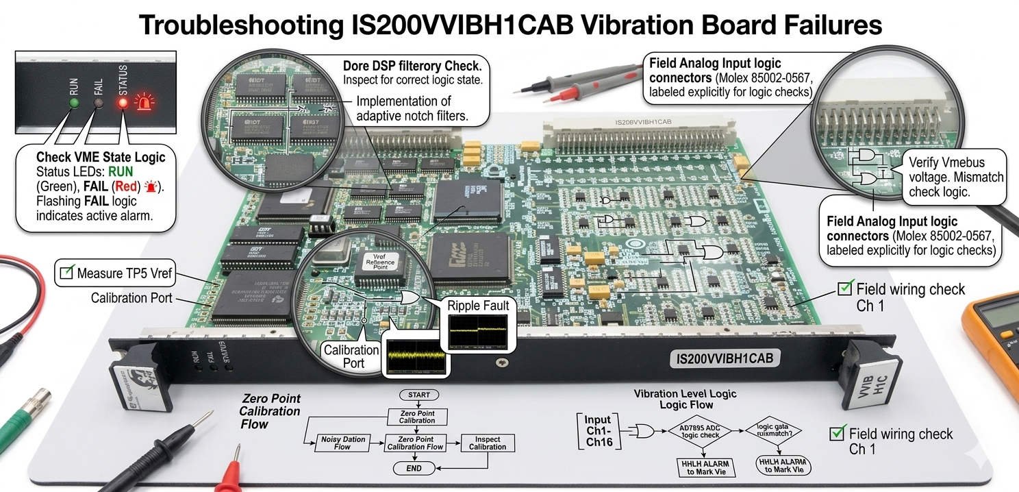 Troubleshooting IS200VVIBH1CAB Vibration Board Failures