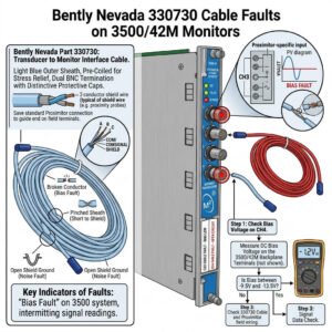 Bently Nevada 330730 Cable Faults on 3500-42M Monitors