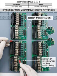 Decoding GE Mark VI IS200TRLYH1B Suffix Differences