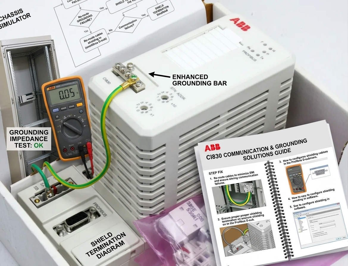 How to Fix ABB CI830 Communication Failures & Grounding Issues