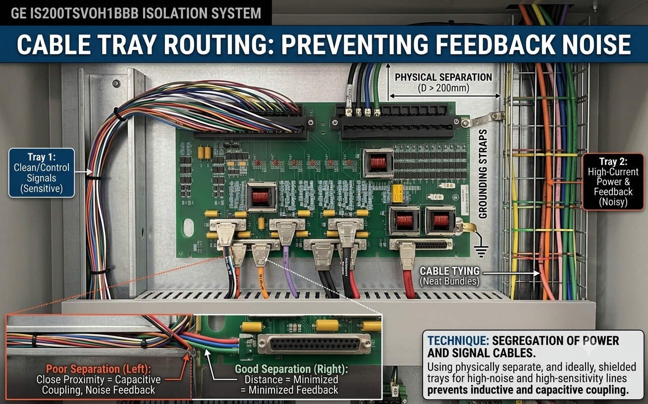 IS200TSVOH1BBB Cable Tray Routing Preventing Feedback Noise