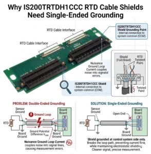 Why IS200TRTDH1CCC RTD Cable Shields Need Single-Ended Grounding